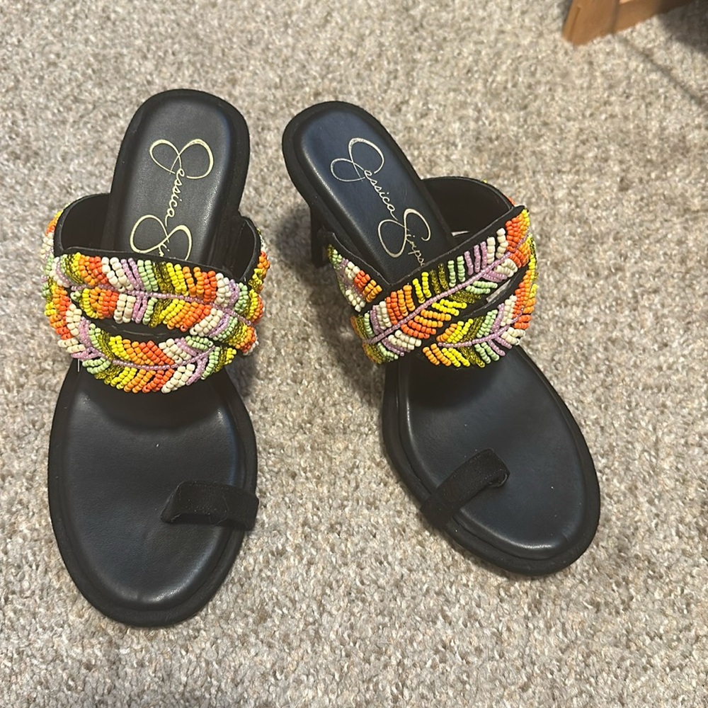 Beautiful beaded heels